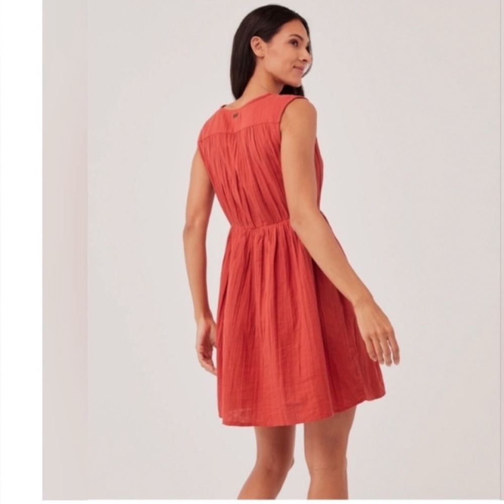 Pact Rust Sleeveless Mini Dress - Picture 2 of 8